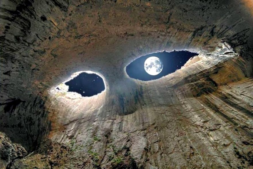 Eyes Of The Devil - Prohodna Cave In Bulgaria