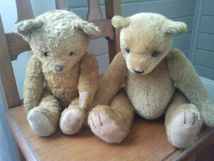 My 52 Year Old Teddy And The Copy My Daughter Made For Me