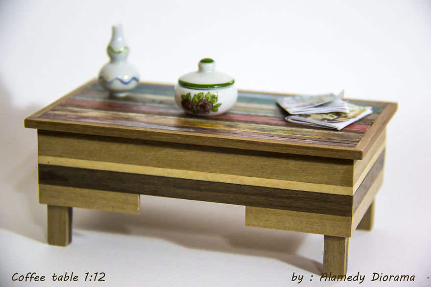 Miniatures Furniture Made Of Reclaimed Wood