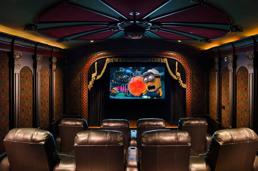 Home Theatre Mansion Style