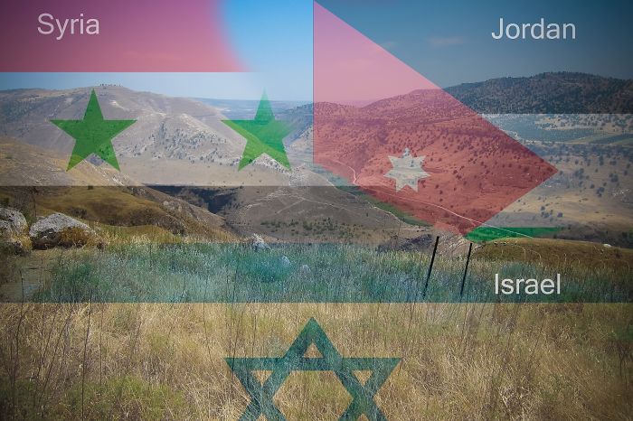 Syria - Jordan - Israel @ Golan Heights
