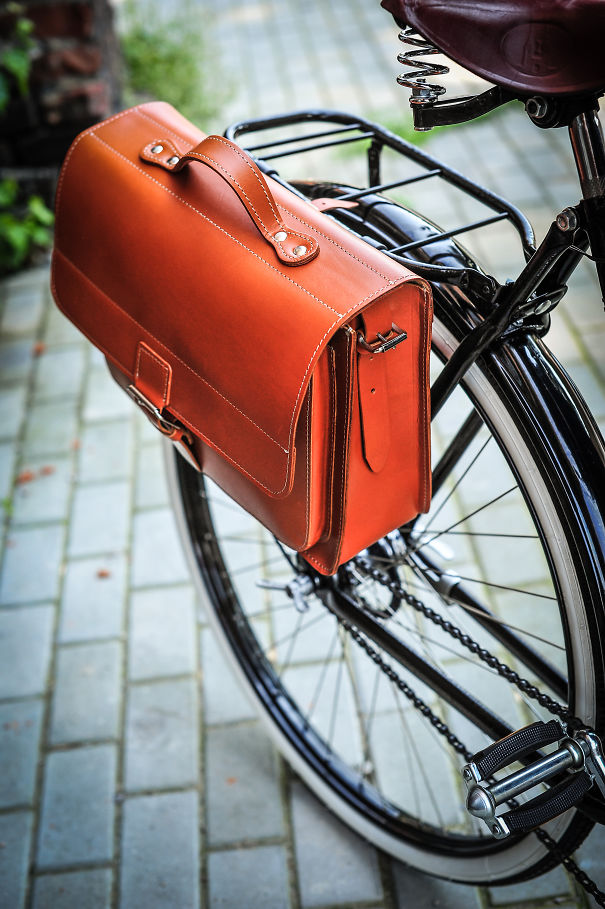 Leather Pannier & Classic Briefcase