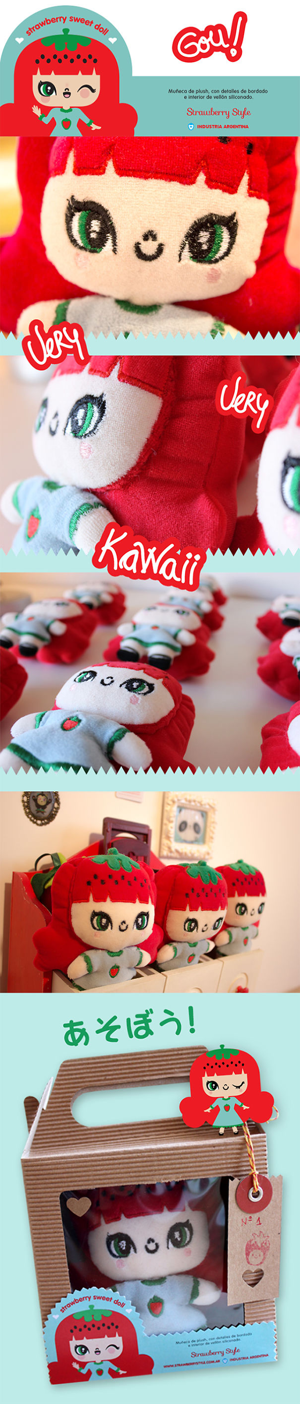 I Make Illustration Kawaii Cute Stuff Through My Brand "strawberry Style"