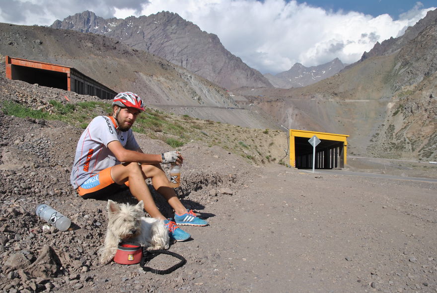 I'm Cycling 26,000 Km Around The World With My Blind Dog Tulku