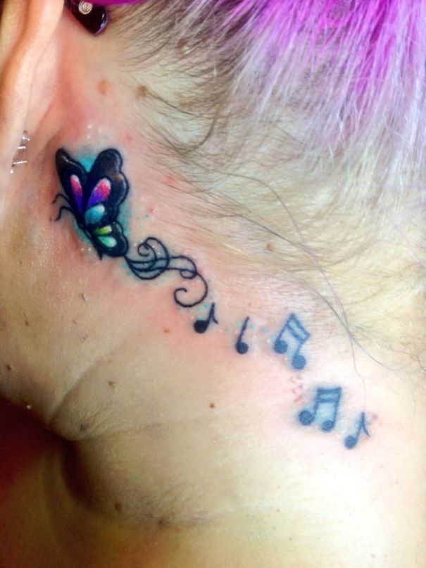 Behind Ear Tattoo :)