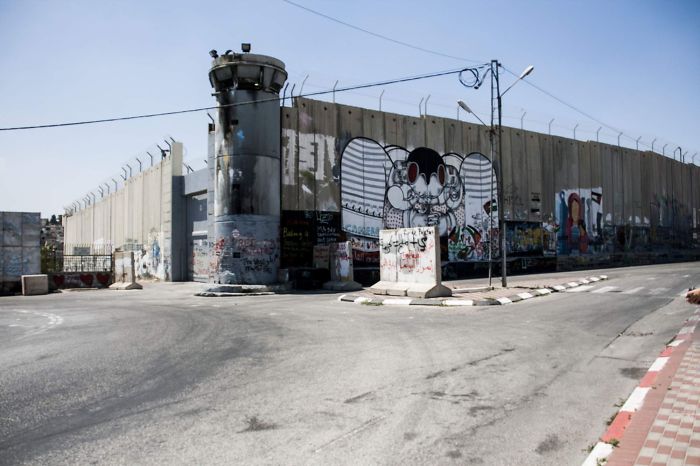 Israel - Palestine Border In Bethlehem