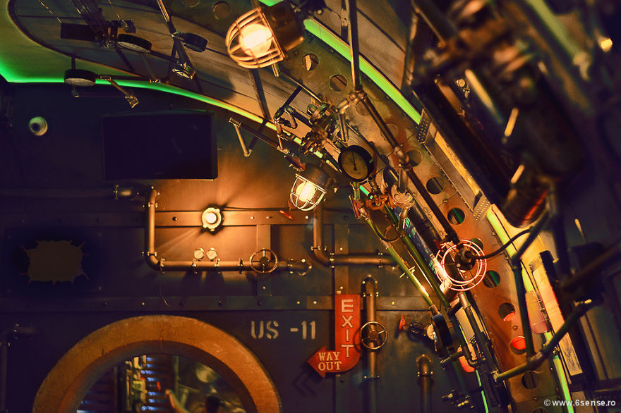 Steampunk Submarine-Themed Pub In Romania