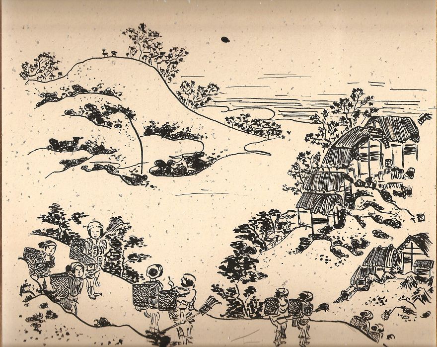 My Japanese-style Ink Drawings Inspired By Katsushika Hokusai