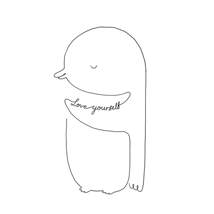 Simple Line Art To Remind You To Love Yourself More Every Day