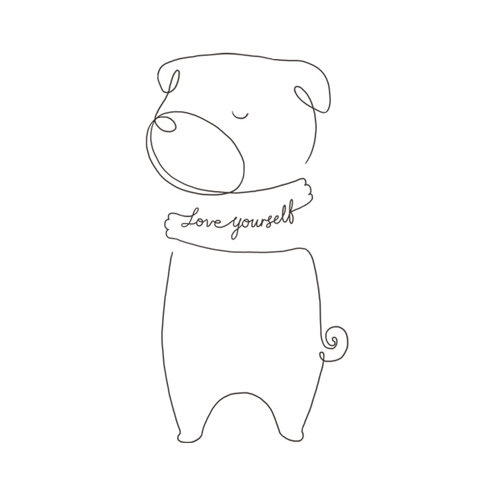 Simple Line Art To Remind You To Love Yourself More Every Day