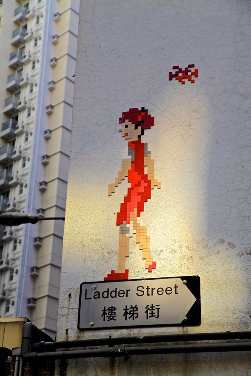 Space Invaders: Street Art In Hong Kong