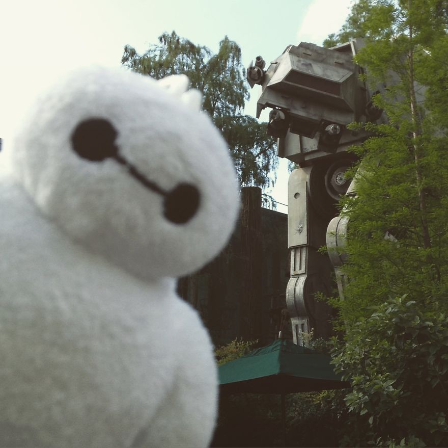 Tiny Baymax Takes Over The World