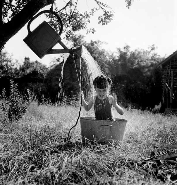 Girl Enjoying Water, 1949