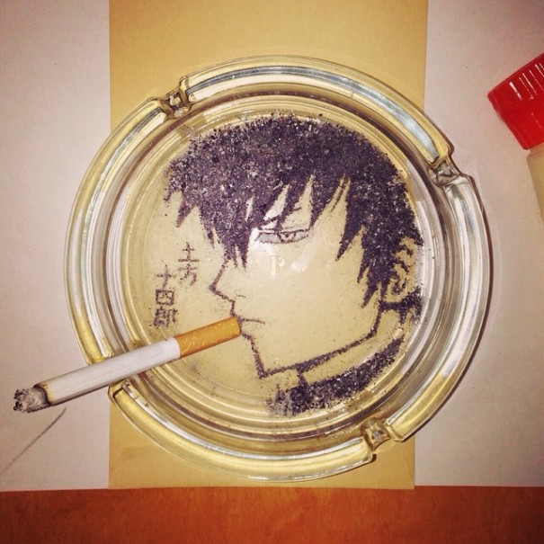 cigarette-ash-art-shinrashinge-japan-1
