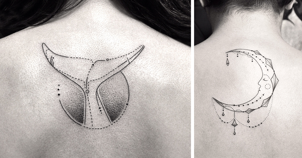 Geometric Line And Dot Tattoos By Turkish Artist Prove Less Is More | Bored  Panda
