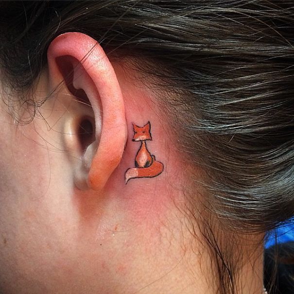 58 Creative Ear Tattoos That Would Make Mike Tyson Hungry | Bored Panda