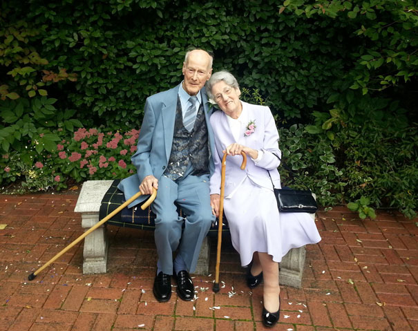 98-Year-Old Ted Finally Marries His Sweetheart Jean