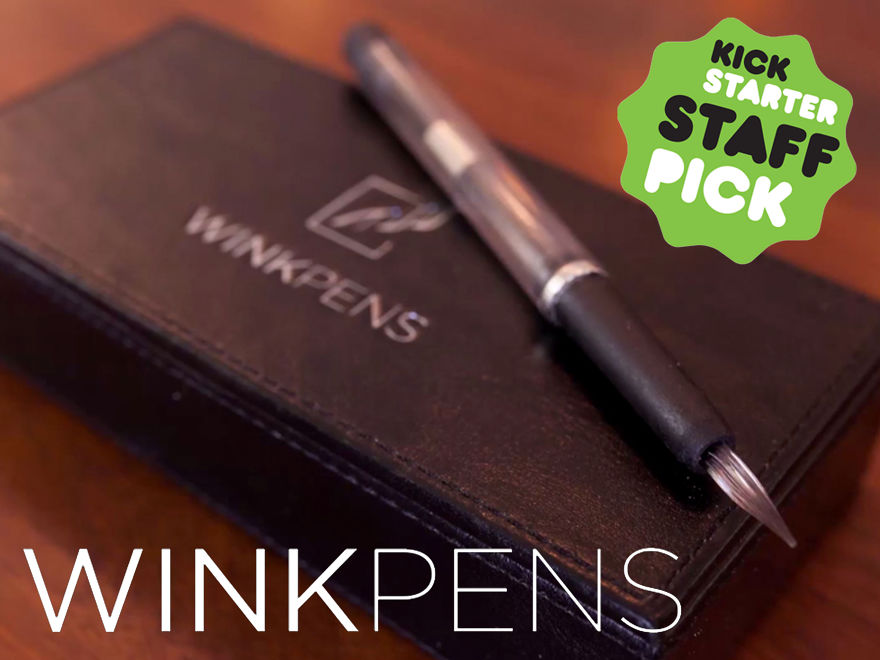 Winkpens: A Refillable Glass Pen Writes With Wine, Juice, And Tea