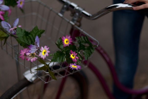 Petal Brite Reflective Bike Basket Garland