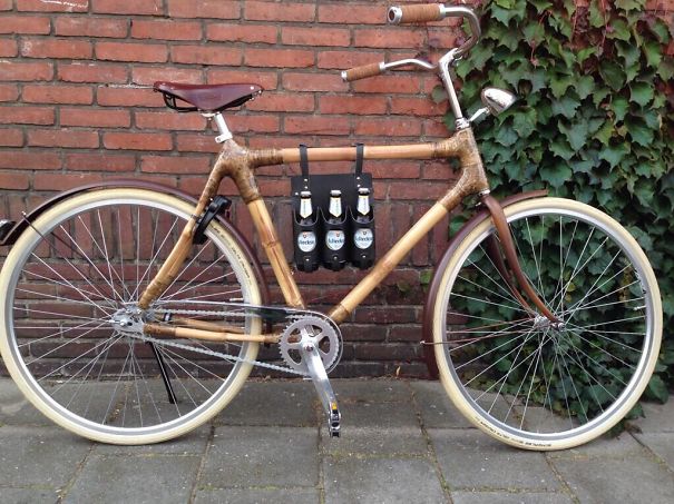 Beer Carrier On Your Bamboo Bike!