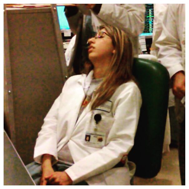 Fell Asleep Smack In The Middle Of Post Call Rounds Circa 2011