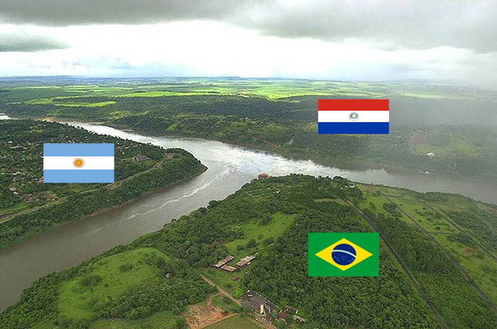 Argentina, Brazil And Paraguay