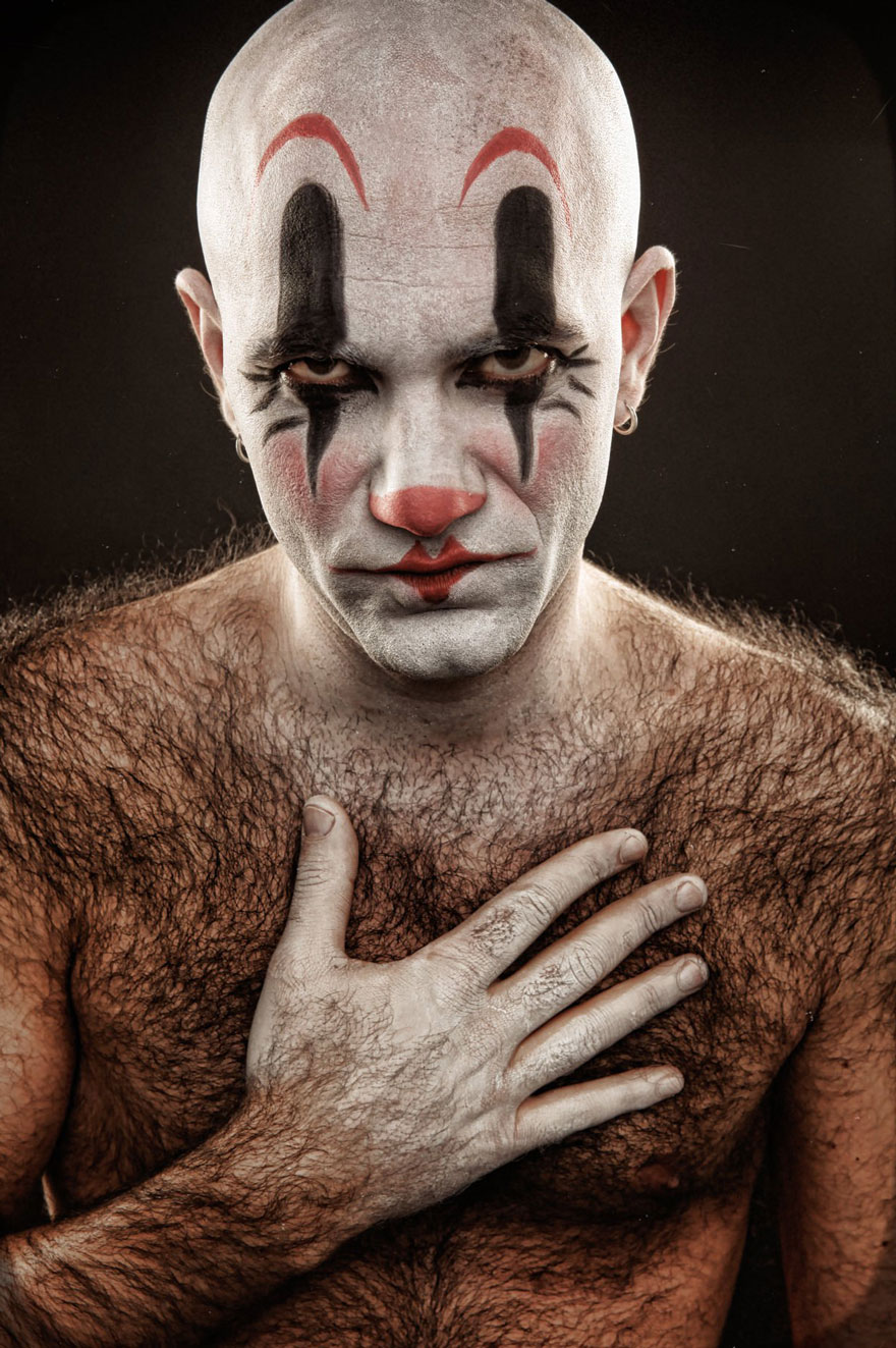 Spine-Chilling Clown Portraits By Eolo Perfido Will Give You Nightmares