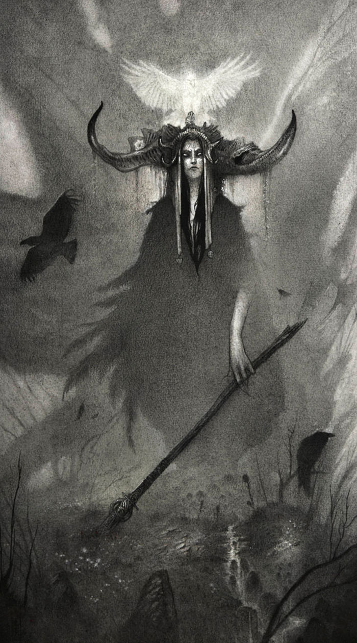 Shadows And Mist: I Draw Mystical Creatures With Graphite