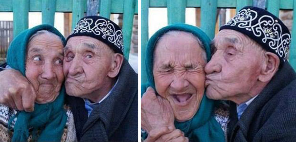 Old Russian Couple From Khalilov Village, Russia, Have Been Happily Married For 65 Years