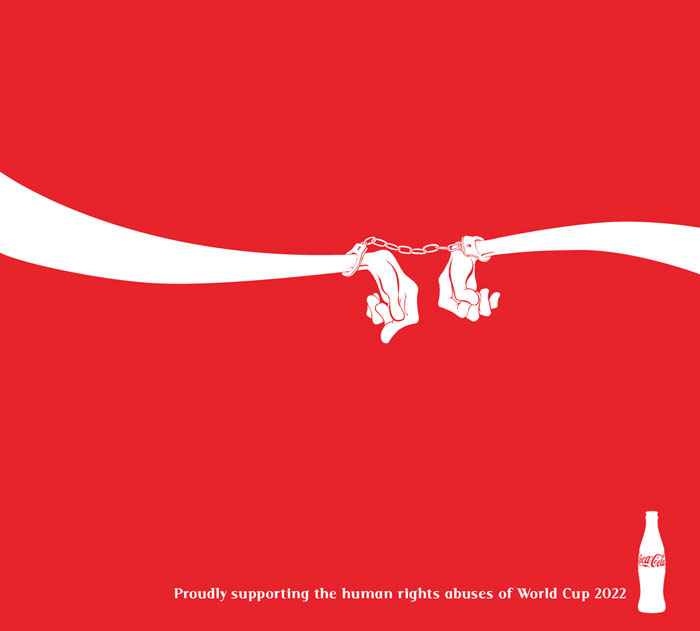People Make Anti-Logos To Urge Sponsors To Withdraw From Qatar 2022 World Cup