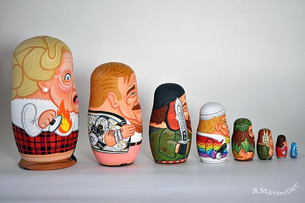Robin Williams Nesting Dolls Inspired By His Most Memorable Characters