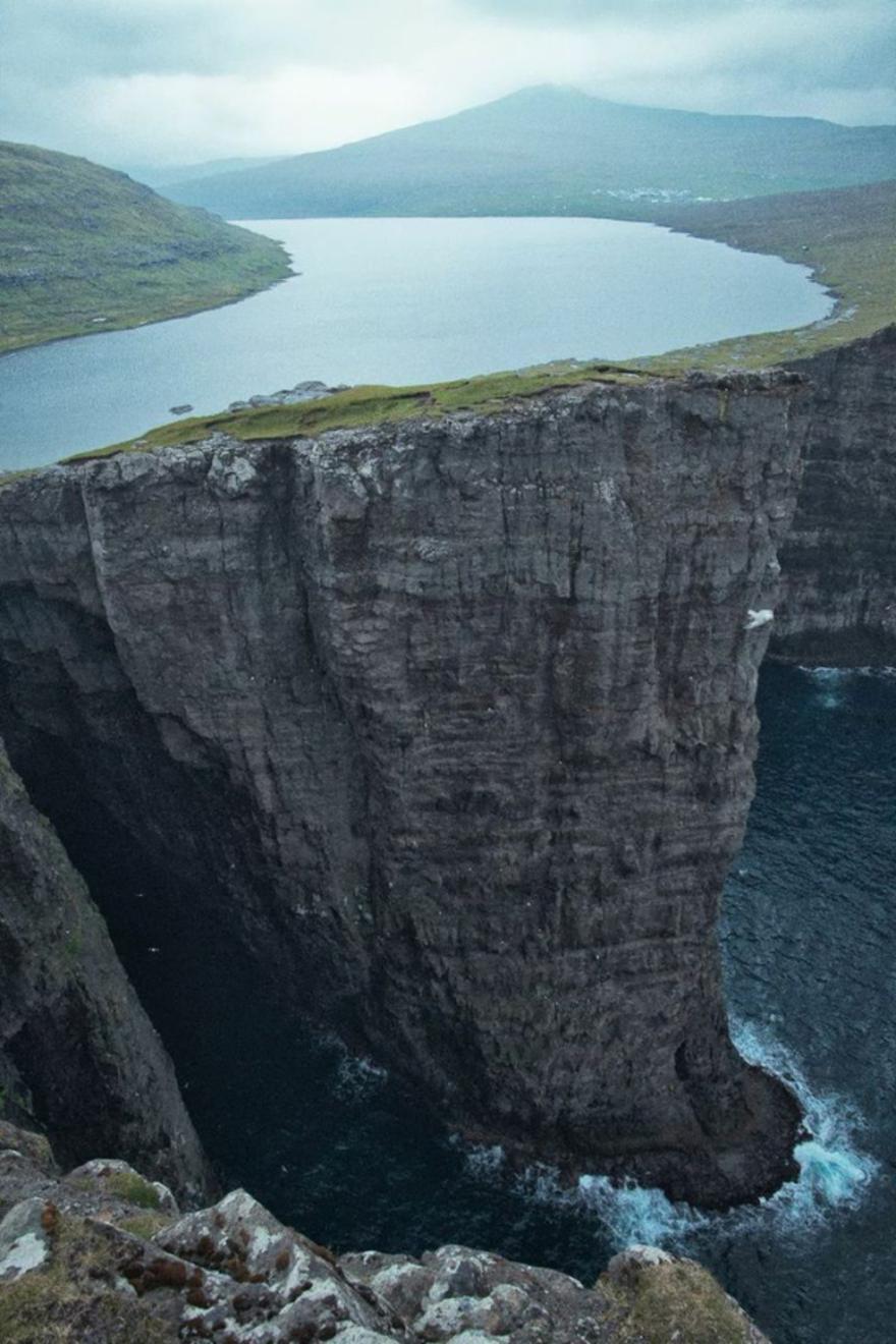 Lake Sørvágsvatn, Faroe Islands.