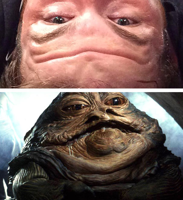 Forehead Wrinkle And Jabba The Hutt