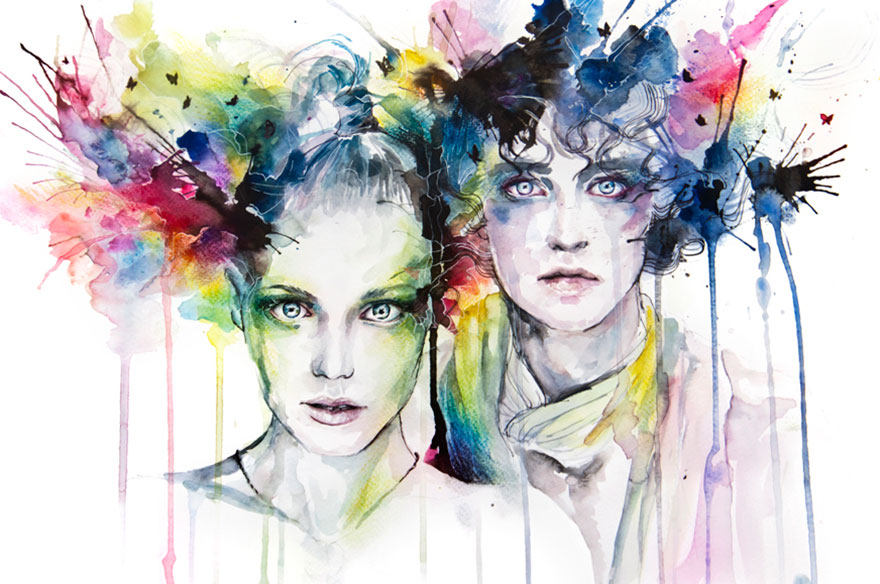 watercolor-ink-paintings-agnes-cecile-7