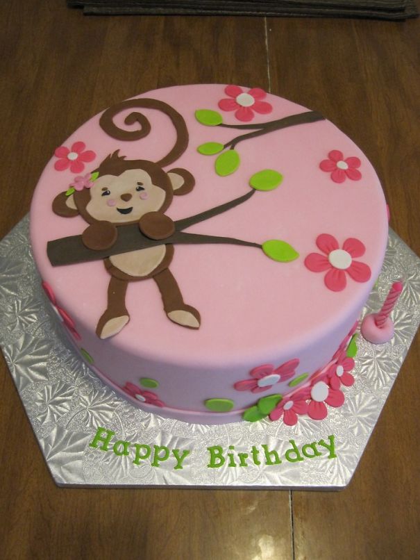 Girl Monkey Cake