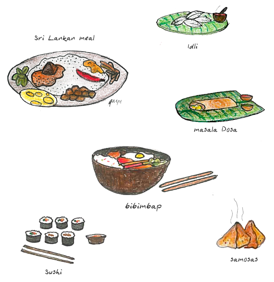 Artist Keeps Drawing Cute Illustrations Of World Food, With Color Pencils And Black Pen