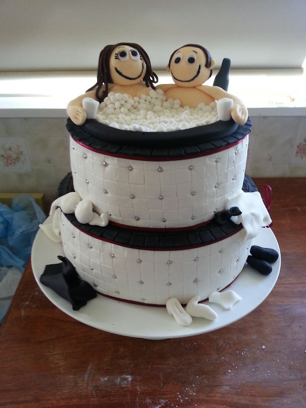 Hot Tub Wedding Cake
