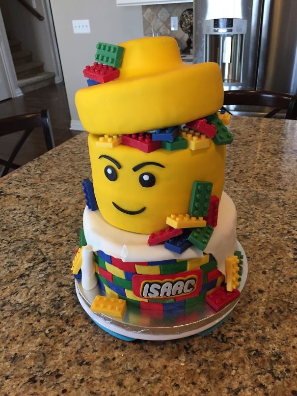 Cake That A Friend Made For My Son's Lego Themed Party