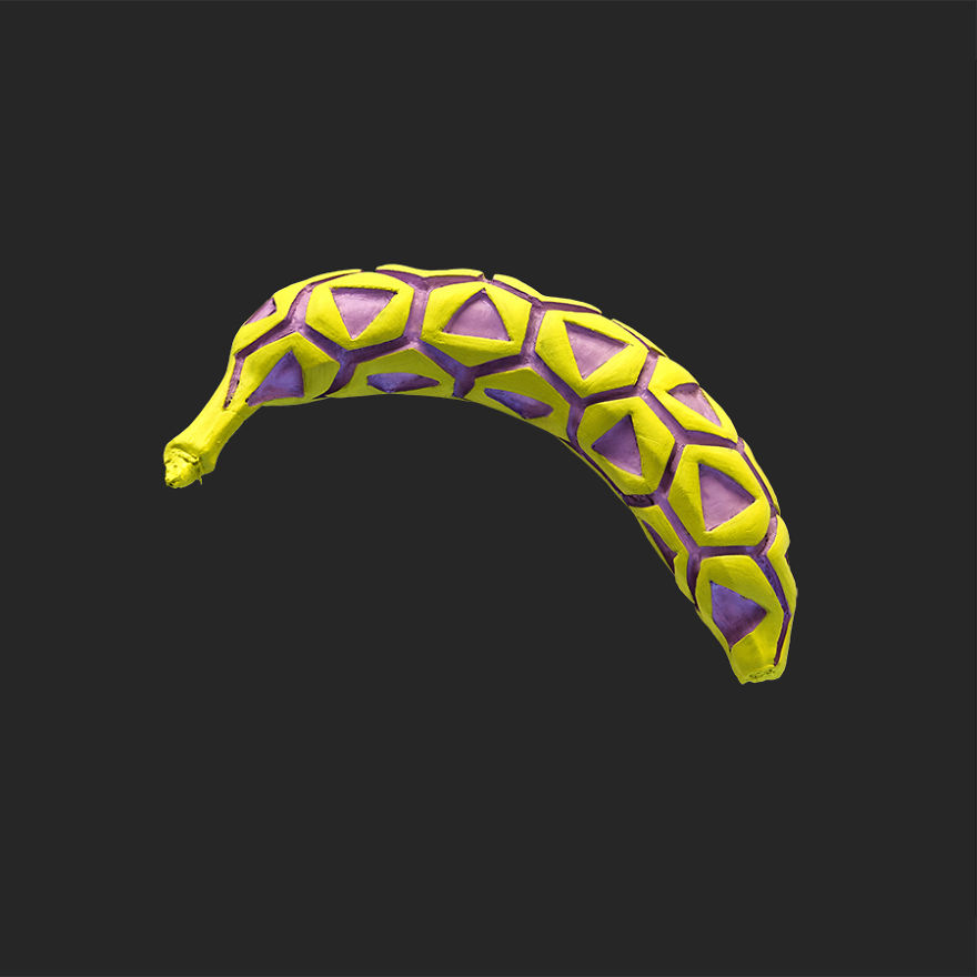 I Hand-Carve Bananas Into Geometric Patterns