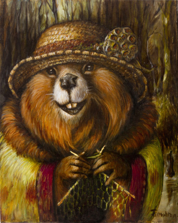 I Paint Whimsical Animals That Visit Me In The Forest