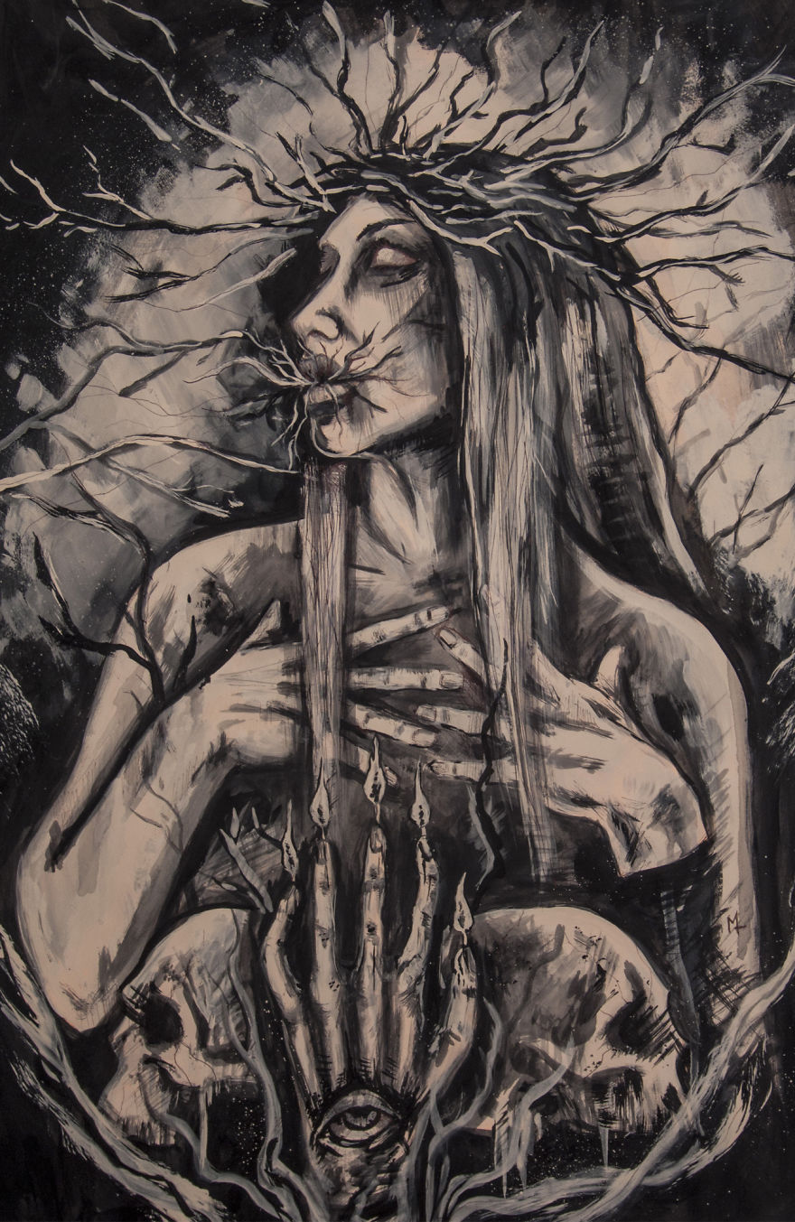 My Illustrations Inspired By The Dark Side Of Human Beings