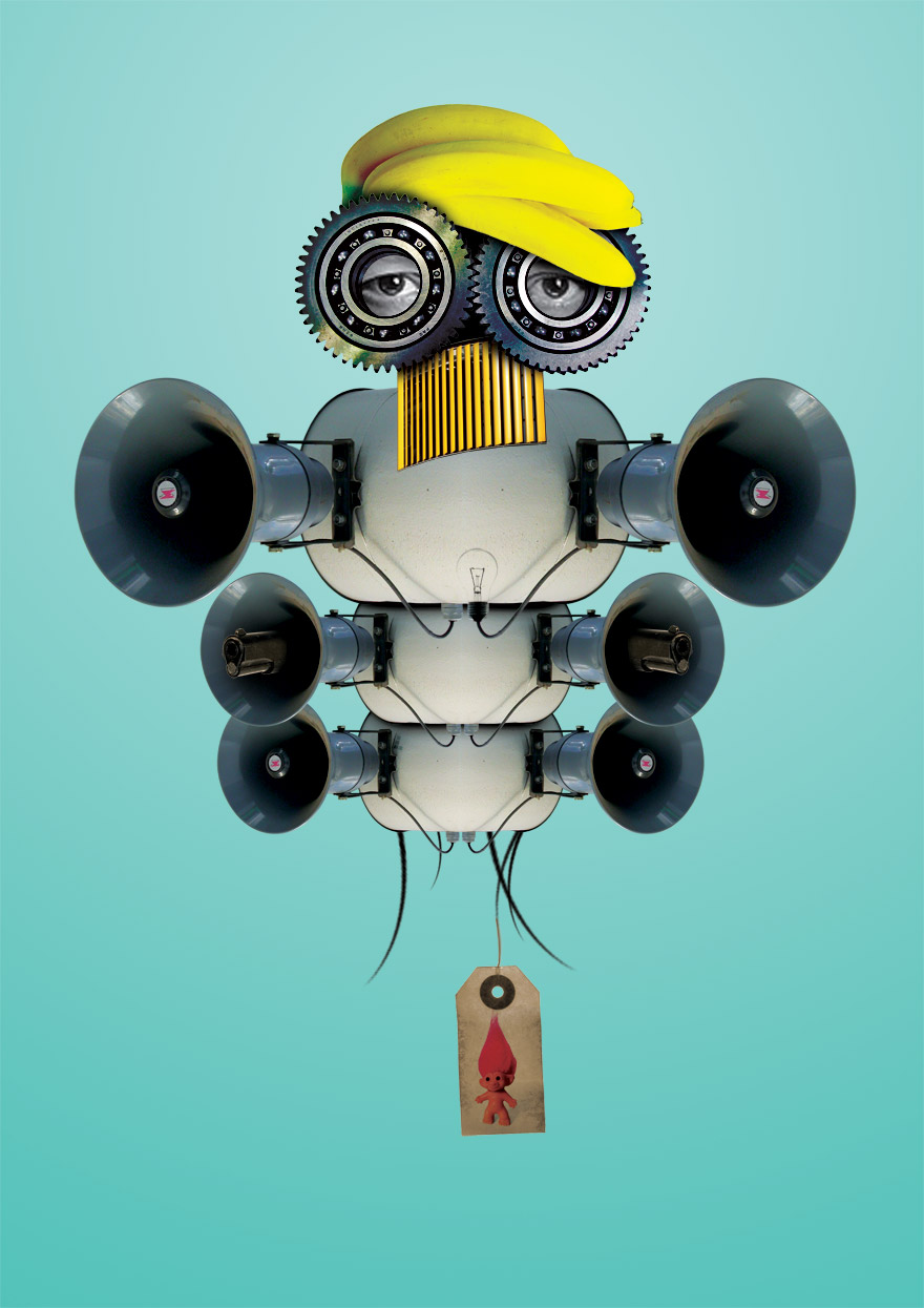 Earthlings: My Digital Collages Of Quirky Robots