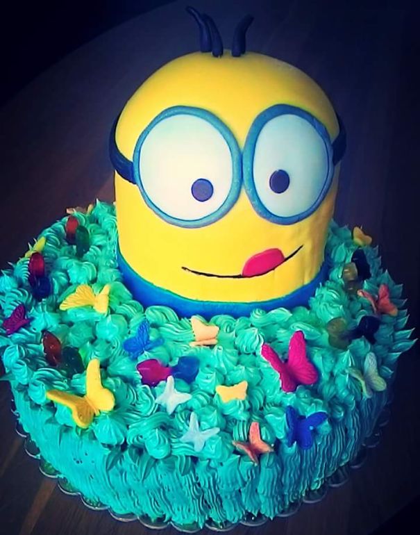 3d Minion Made By My Sister To Kid Birthday