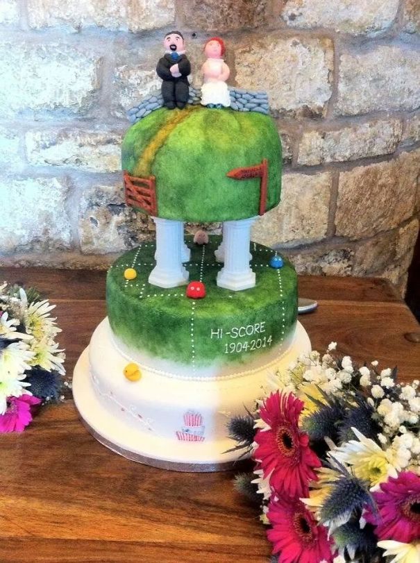 My Cakey, Pacman, Walking Wedding Cake Made By Me!