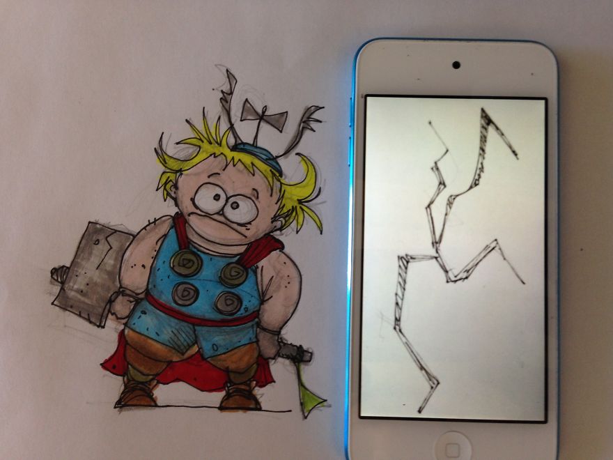 Ibath, Ifinger, Ibarbecue, Iportation... Cartoon Iphone Apps And More From Turkish Artist...