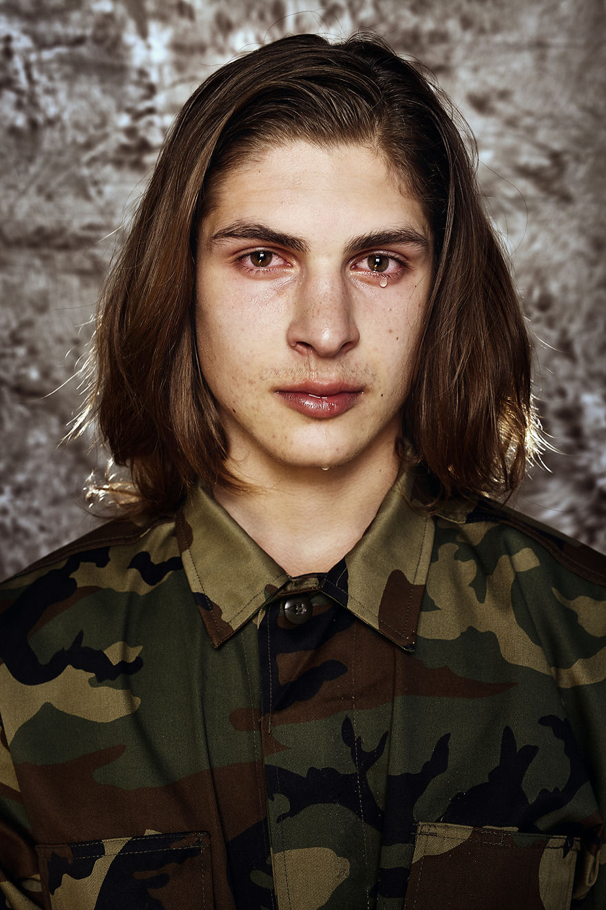 14 Powerful Portraits Of Men Reacting To New Mandatory Army Draft In Lithuania