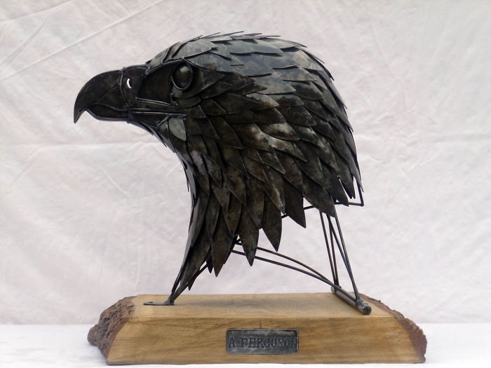 My Golden Eagle Sculpture Made Of Steel