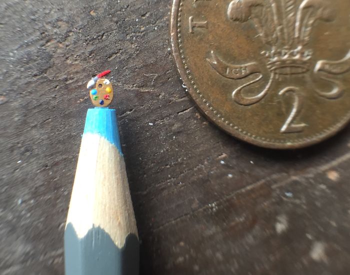 I Carve Little Sculptures Into The Tips Of Pencils