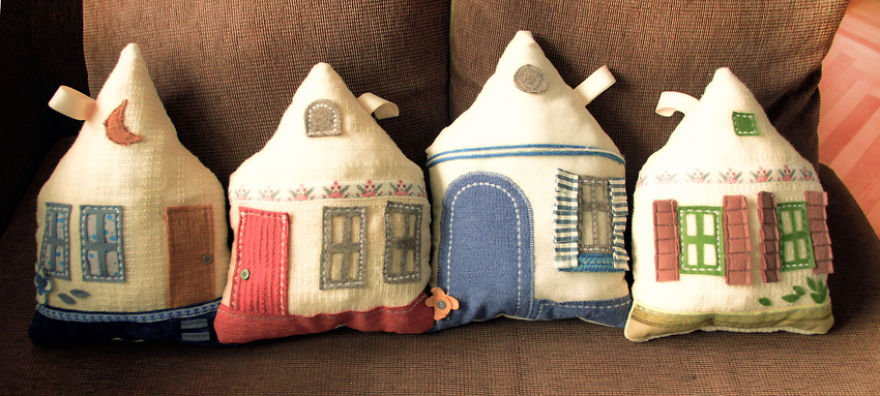 Inspired By My Childhood Memories In Romania, I Create Architectural Pillows