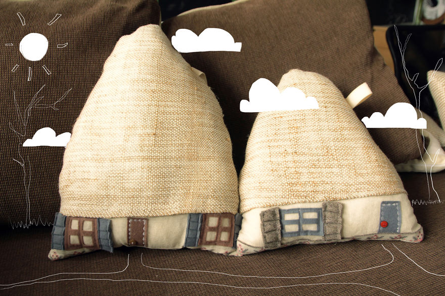 Inspired By My Childhood Memories In Romania, I Create Architectural Pillows